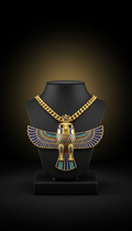 Tutankhamun Falcon Pendant Necklace