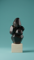 Obsidian Black Marble Objet d’Art