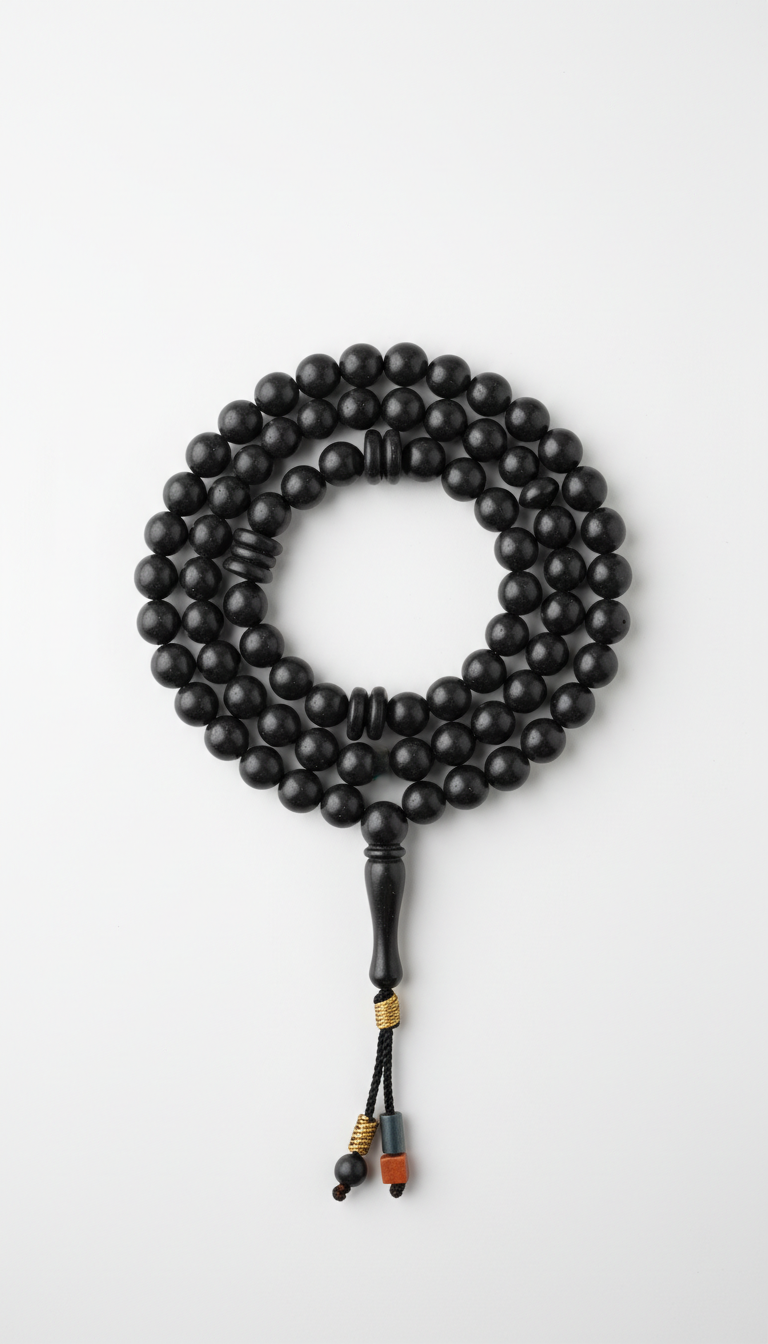 Basalt Black misbaha with Matte Finish