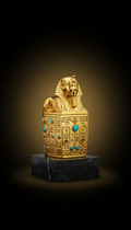 Sphinx Gold Cartouche Keepsake Box