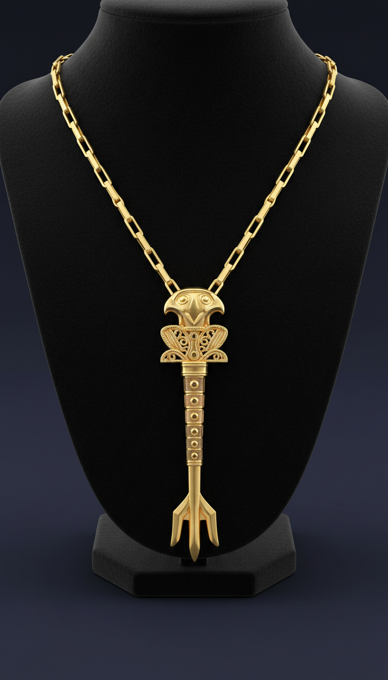 Pharaoh’s Scepter Pendant Necklace