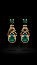 Nile Emerald Drop Earrings
