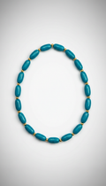 Turquoise Glass Bead Necklace