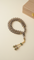 Smoky Taupe glass 99-bead misbaha