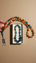 Blue Glass Bead Misbaha in Gift Box