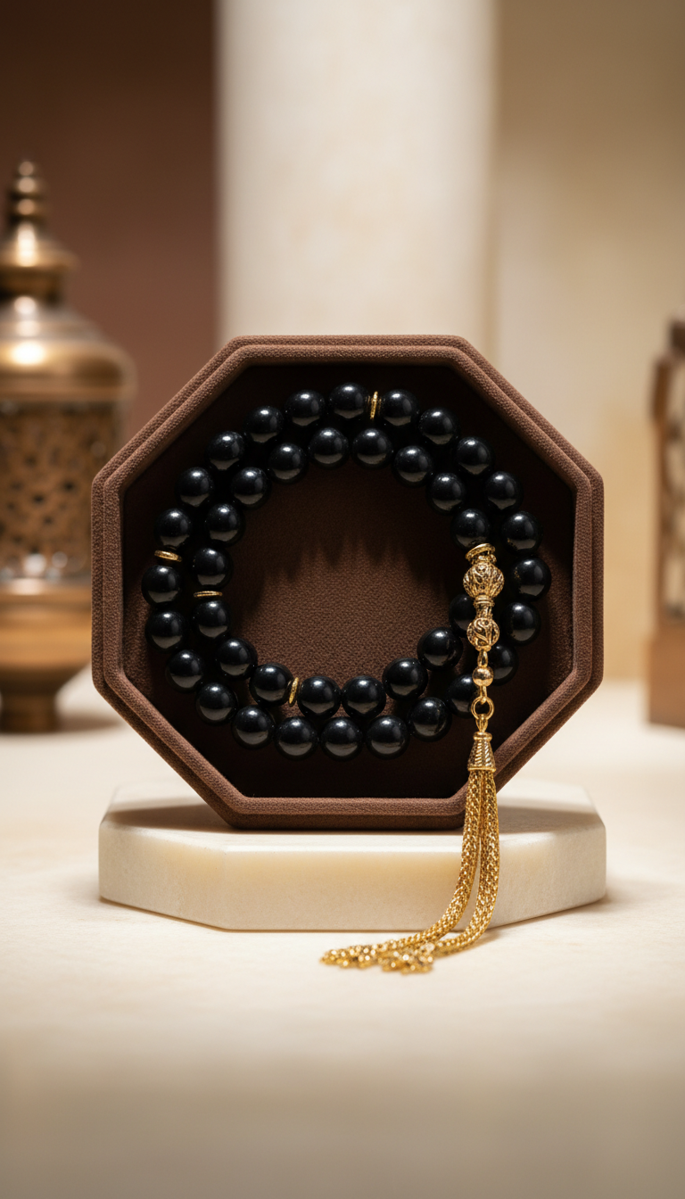 Obsidian Shadow prayer beads