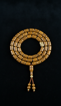 Pharaoh Gold hand-carved stone misbaha