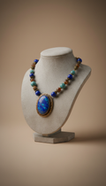 Royal Blue & Umber Relic Choker