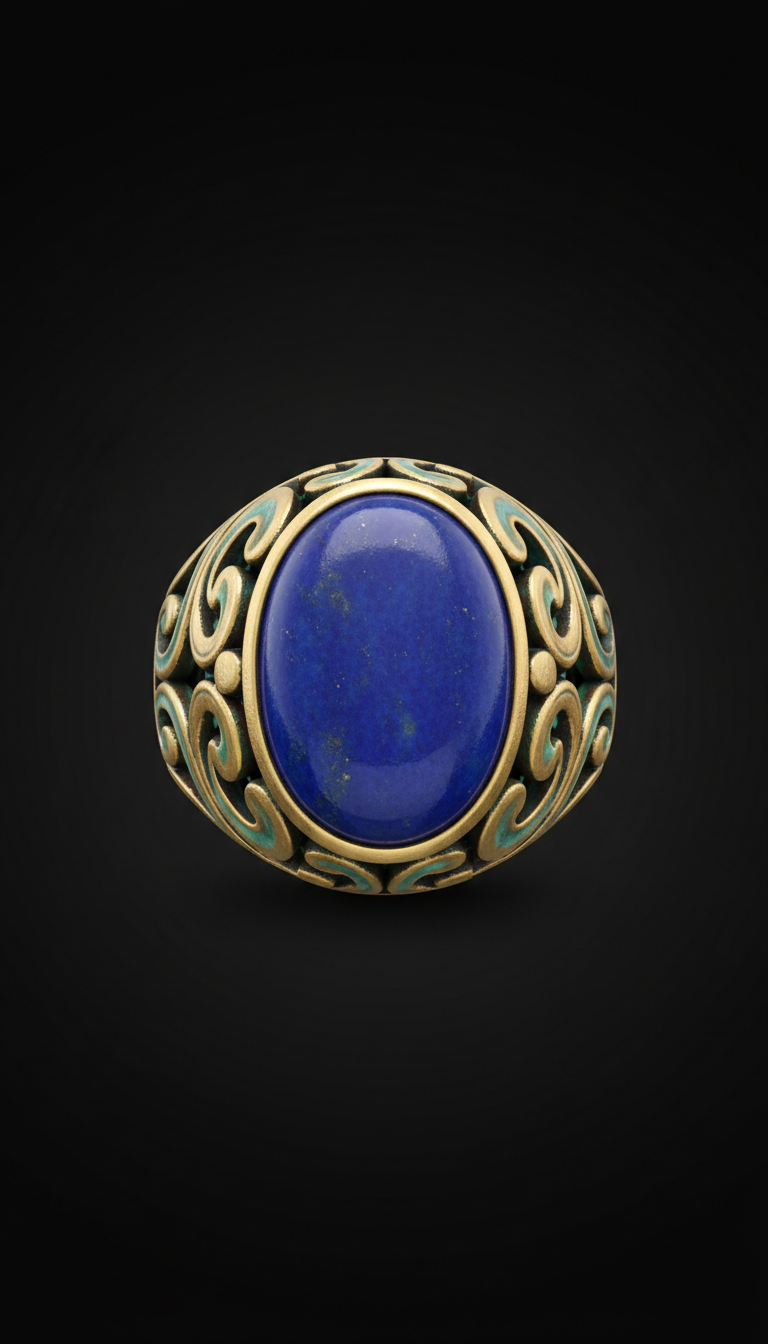 Lapis Majesty Signet Ring