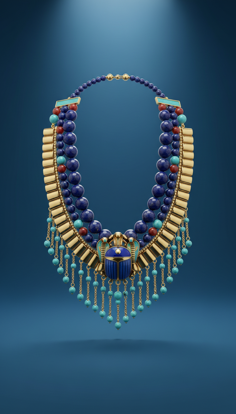 Opulence Necklace With Glass Beads