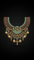 Pharaoh's Sunburst Statement Necklace