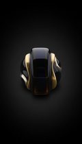 Obsidian black statement ring