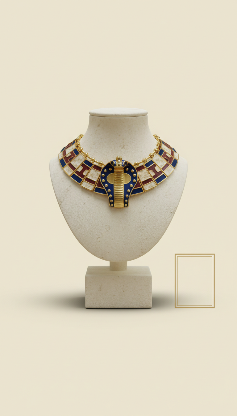 Pharaoh’s Crest Chunky Collar Necklace