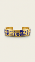 Nile Lapis Inlay Cuff Bracelet
