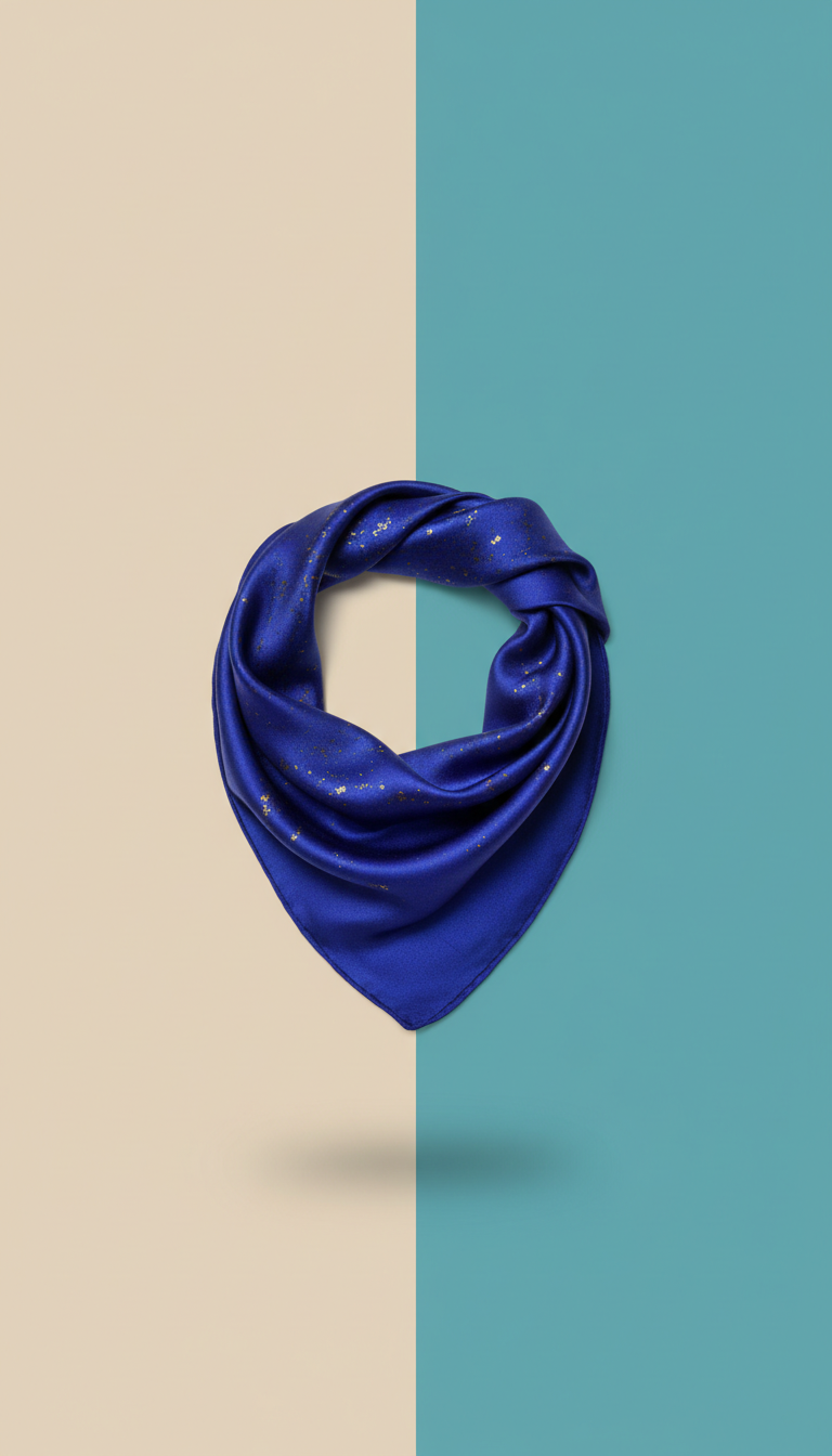 Lapis Lazuli Silk Scarf