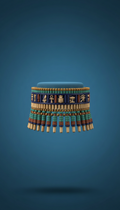 Faience Choker With Hieroglyphic Charm