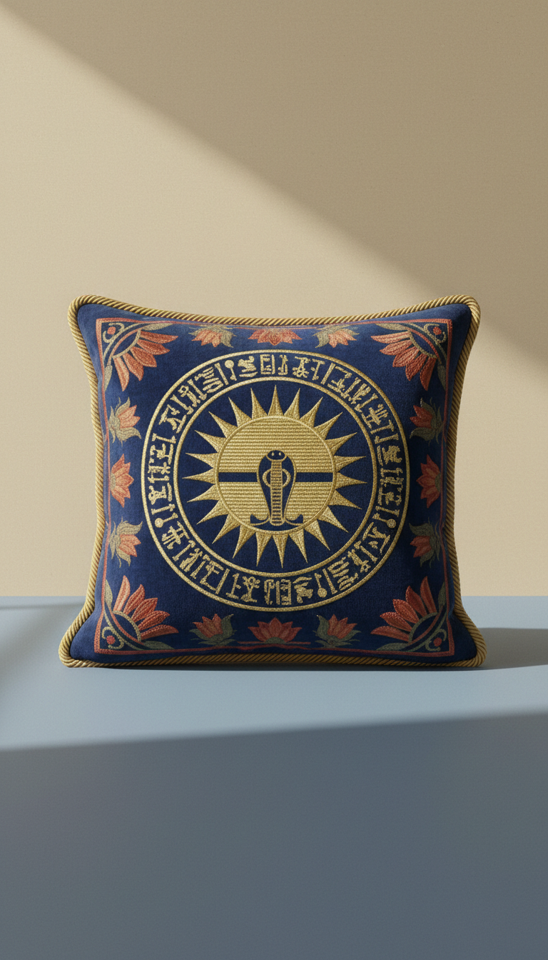 Pharaoh’s Court Velvet Throw Pillow