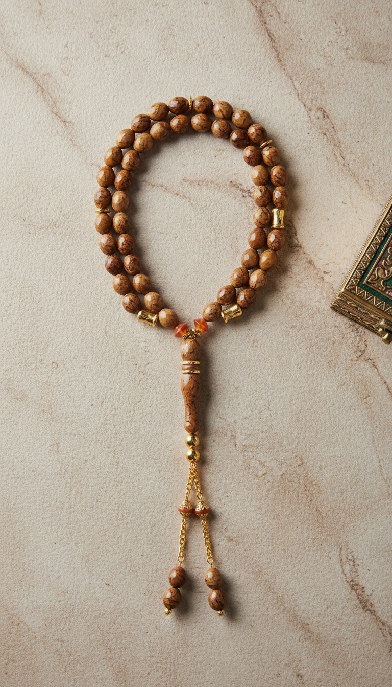 Pharaoh Gold 33-bead Gemstone Misbaha