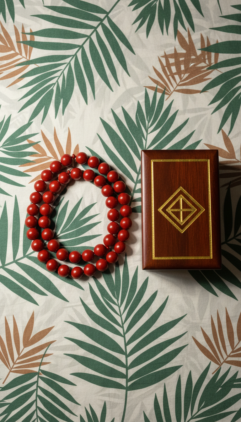 Cinnabar Red Gemstone Misbaha