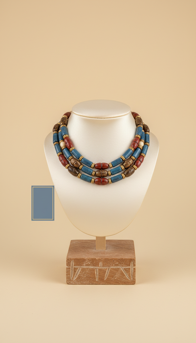 Nefertari Glazed Enamel Bead Bracelet